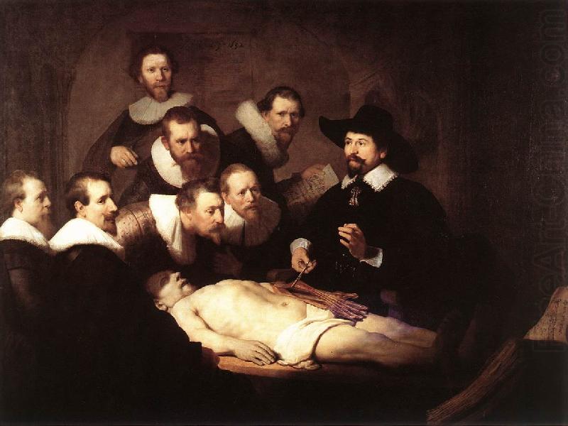 REMBRANDT Harmenszoon van Rijn The Anatomy Lecture of Dr. Nicolaes Tulp SE china oil painting image